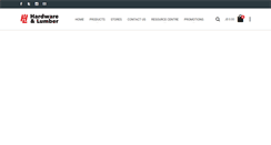 Desktop Screenshot of hardwareandlumberja.com